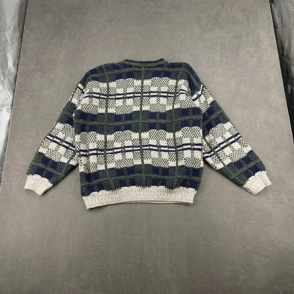 Vtg 90s Susquehanna Trail Outfitters Coogi Style Knit Sweater Mens‎ XL USA Made